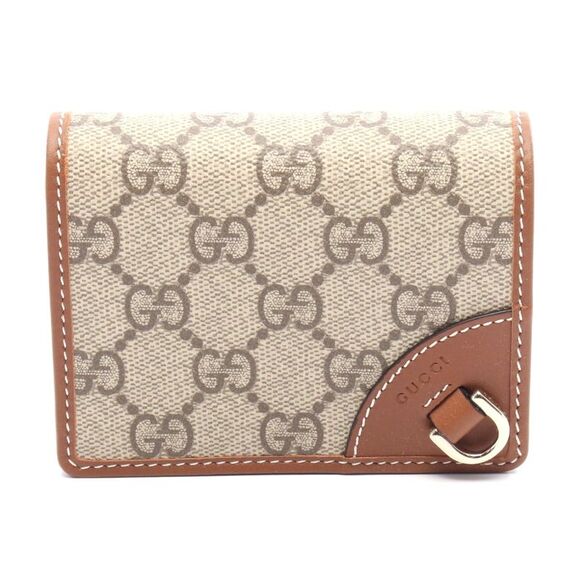 Gucci GG Emblem Small Wallet Leather PVC - Picture 1 of 6